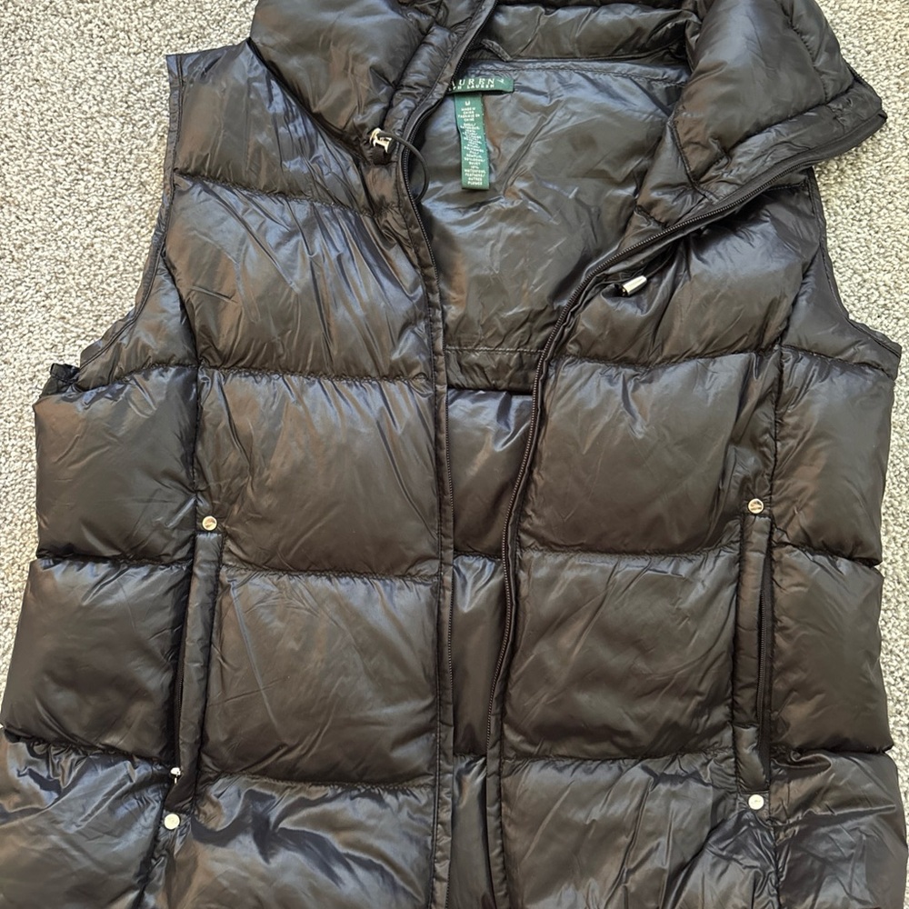 Lauren Ralph Lauren Black Quilted Vest